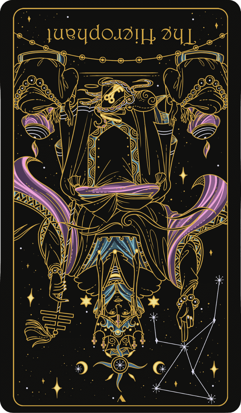 The Hierophant upright
