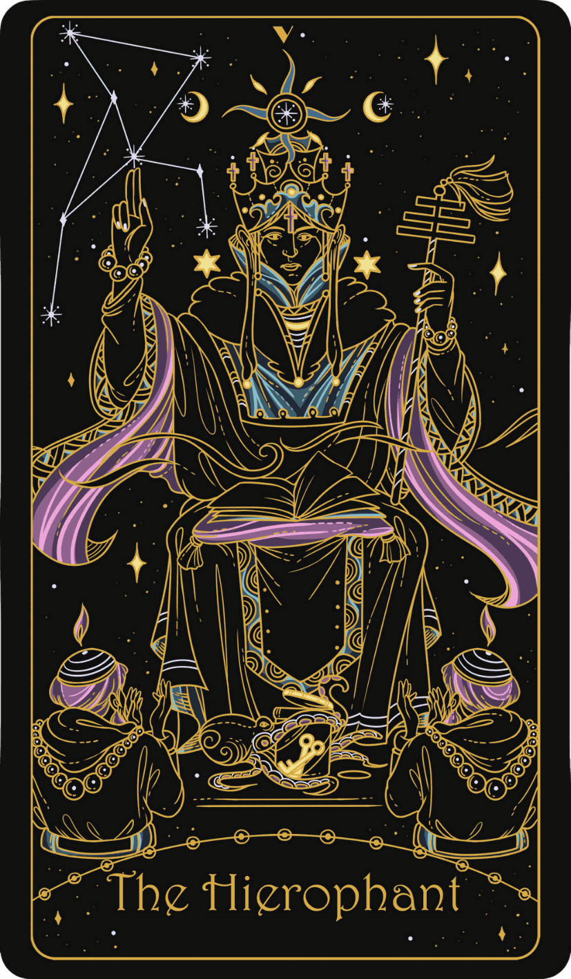 The Hierophant upright