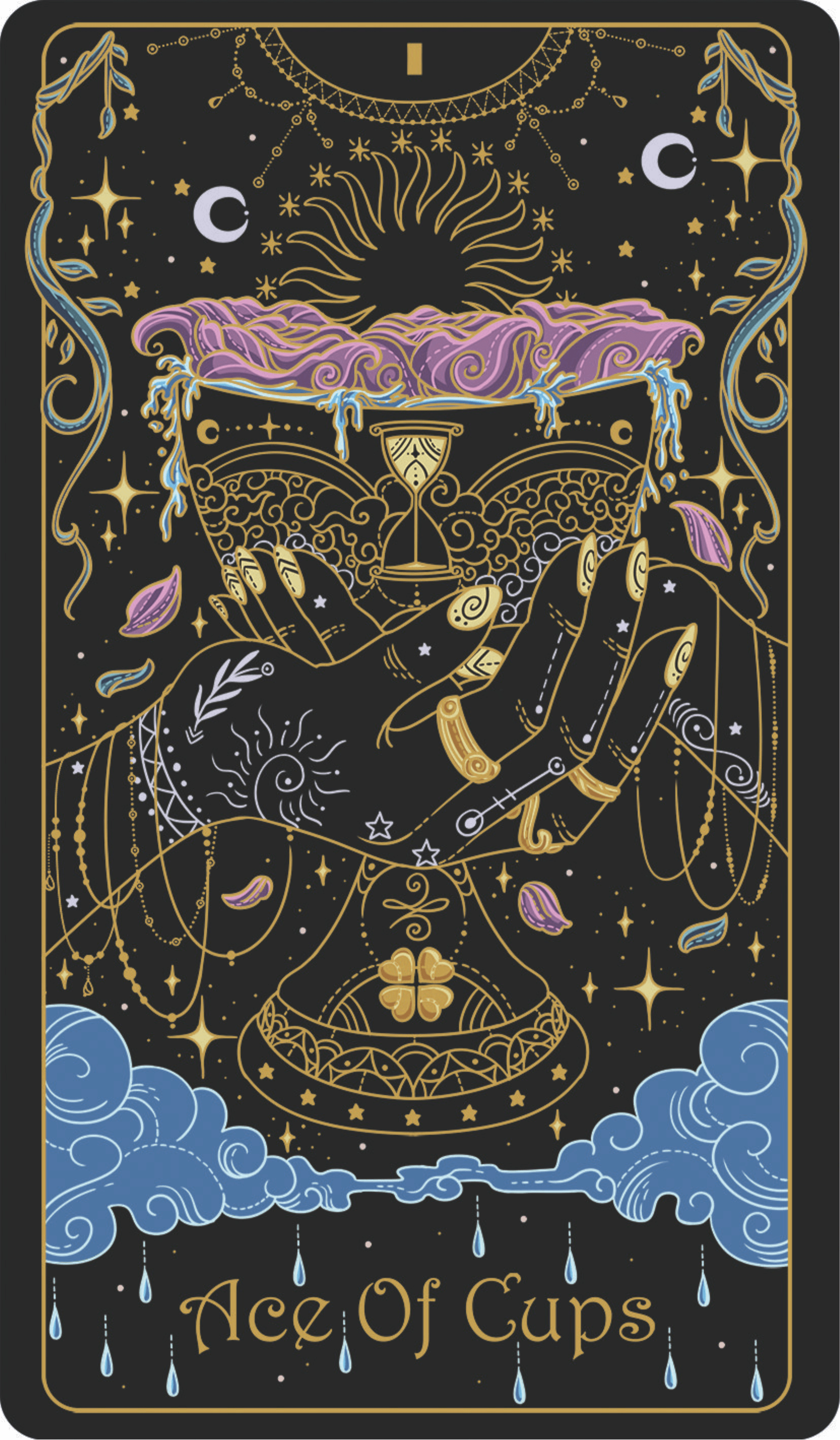 ace of cups upright