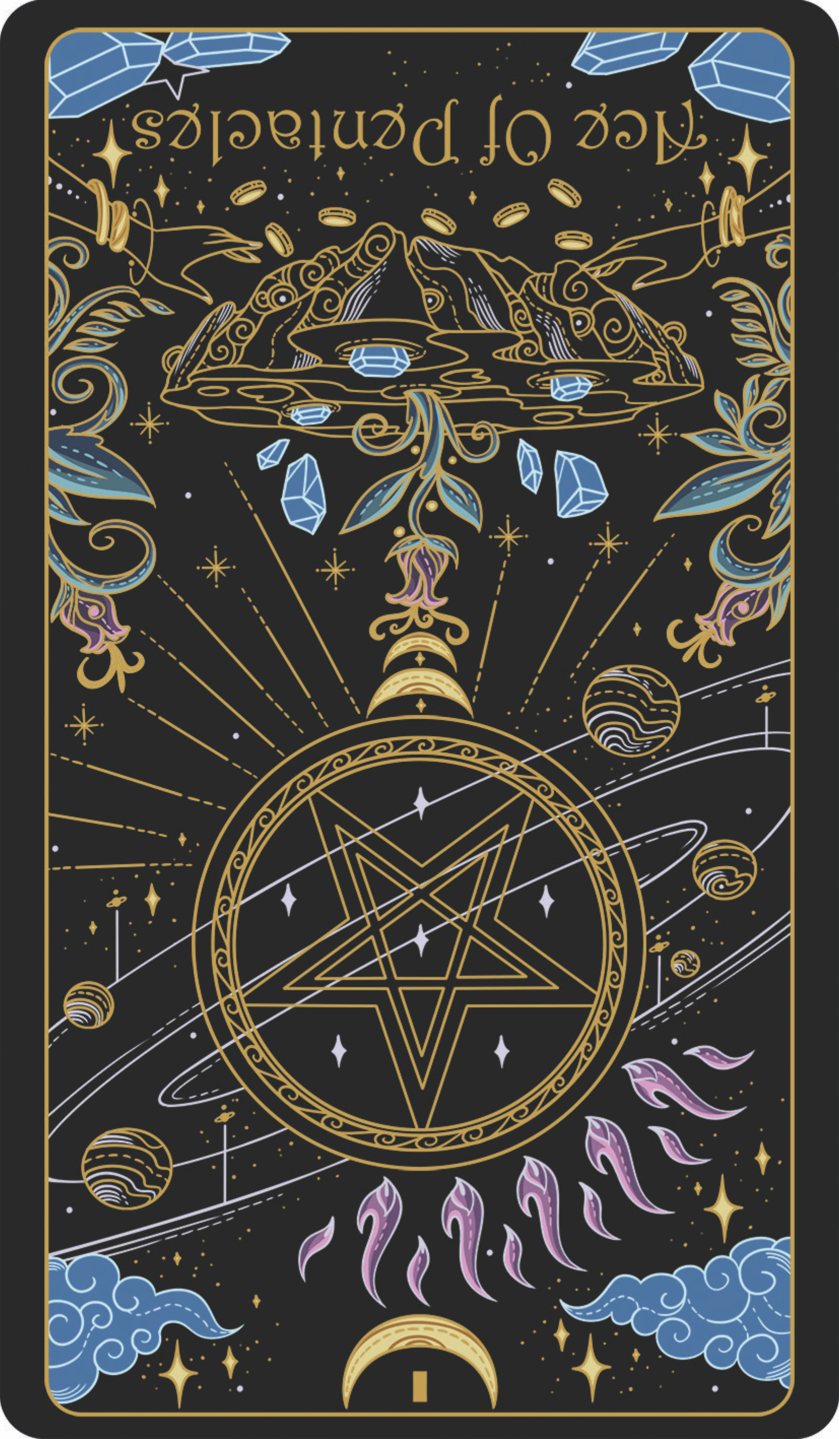 ace of pentacles reversed