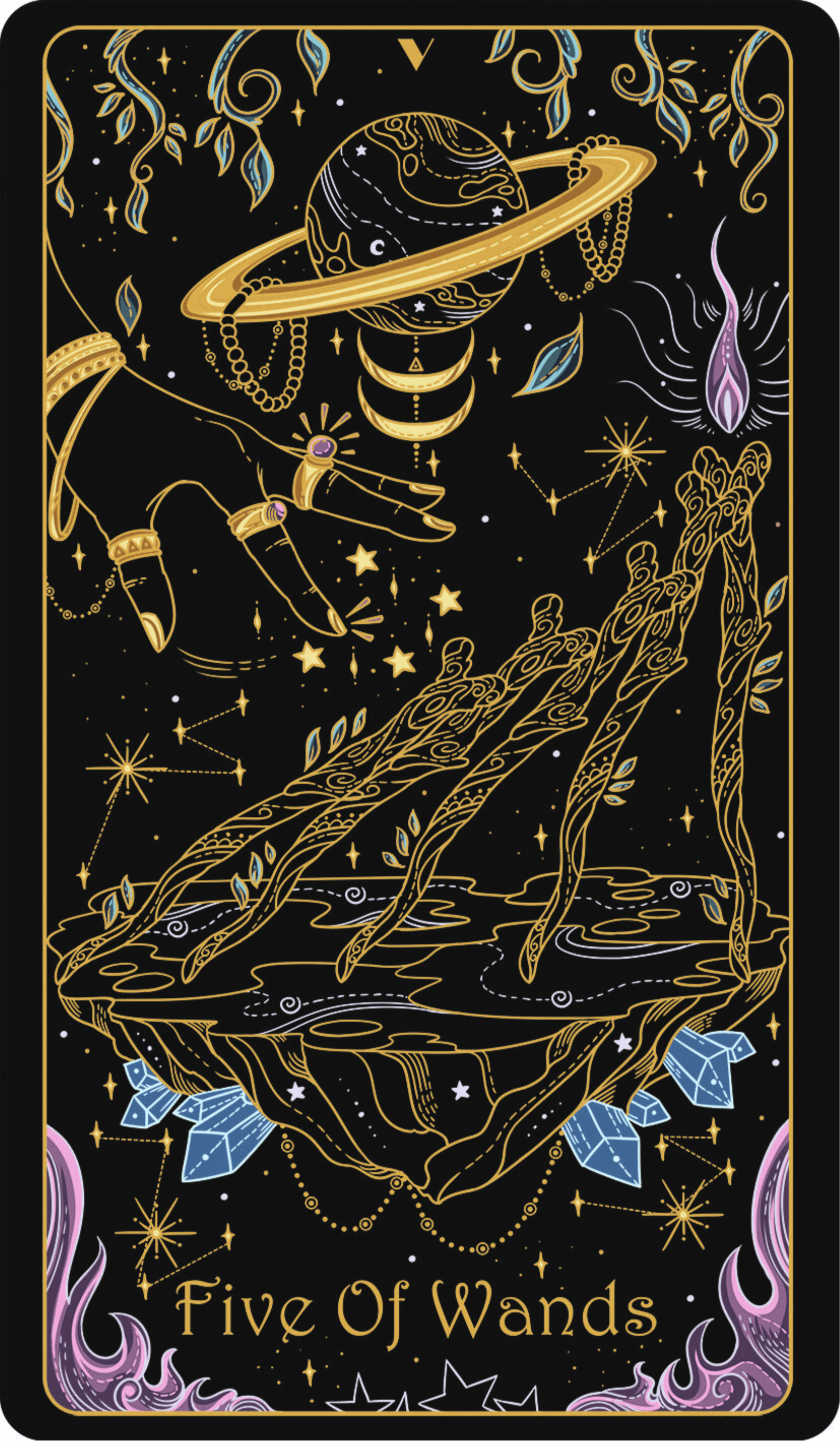 Five of Wands Upright