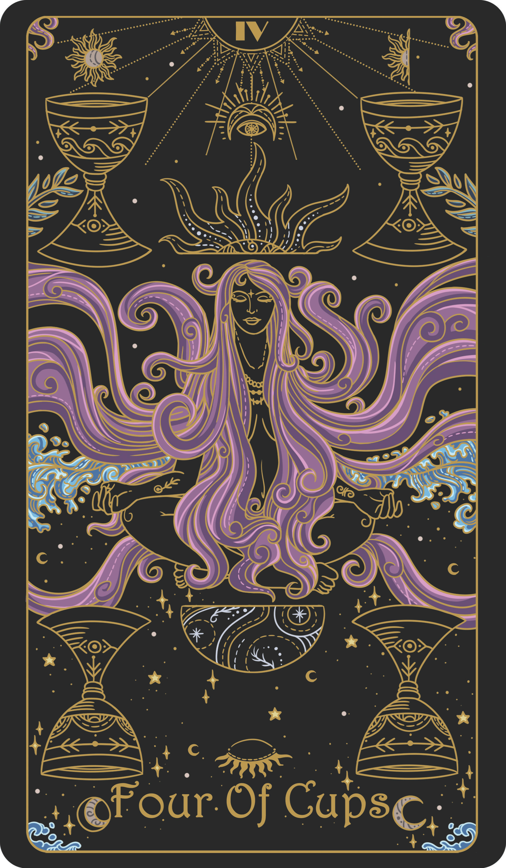 four of cups upright