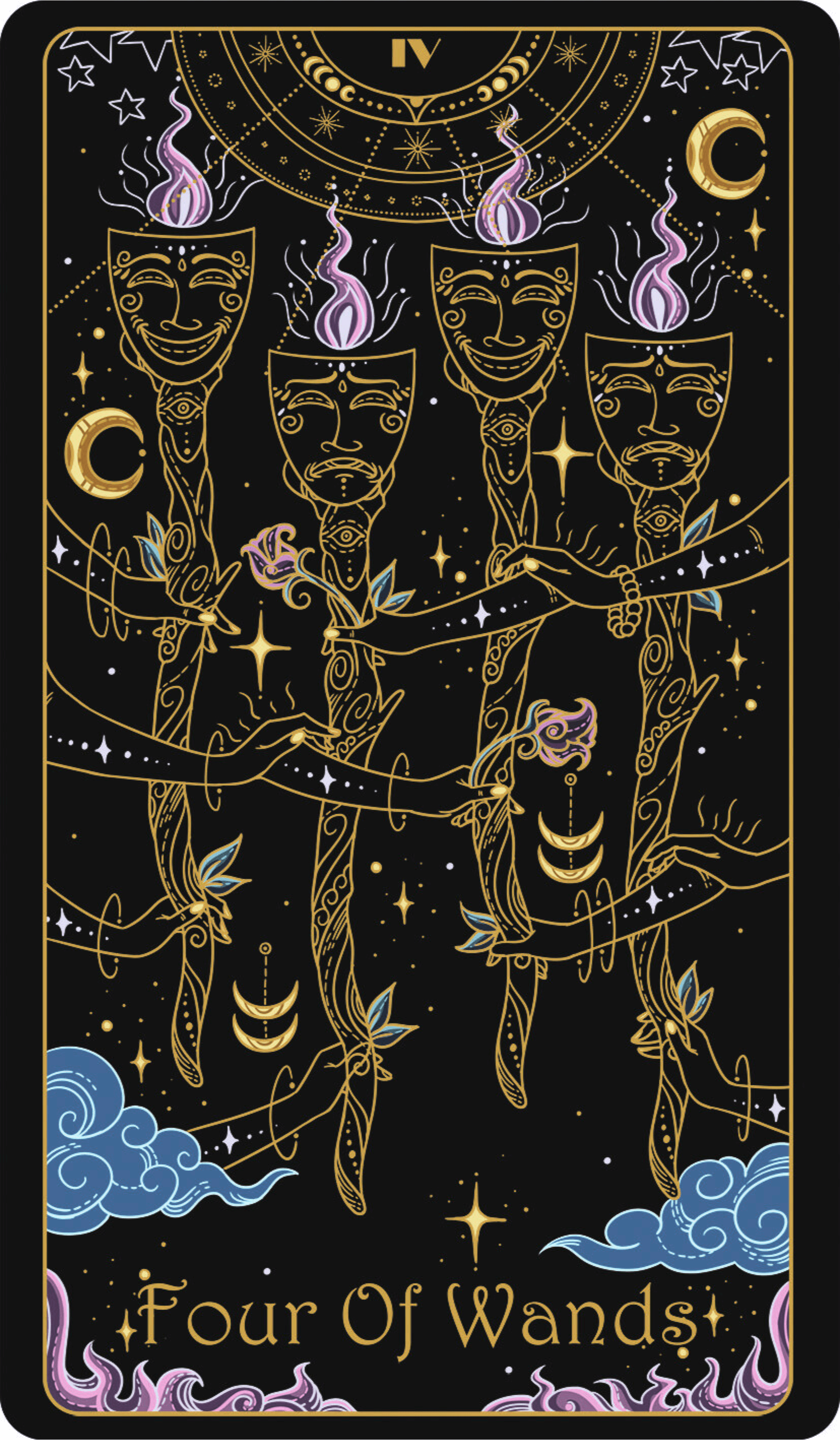 Four of Wands Upright