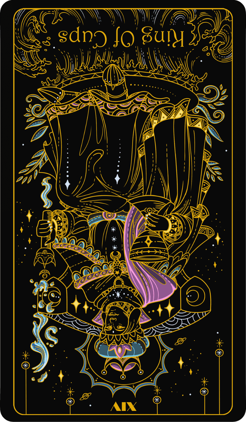 king of cups reversed