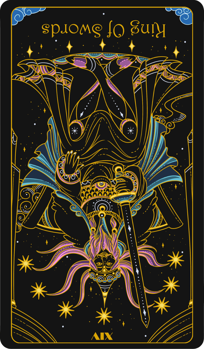 king of swords reversed