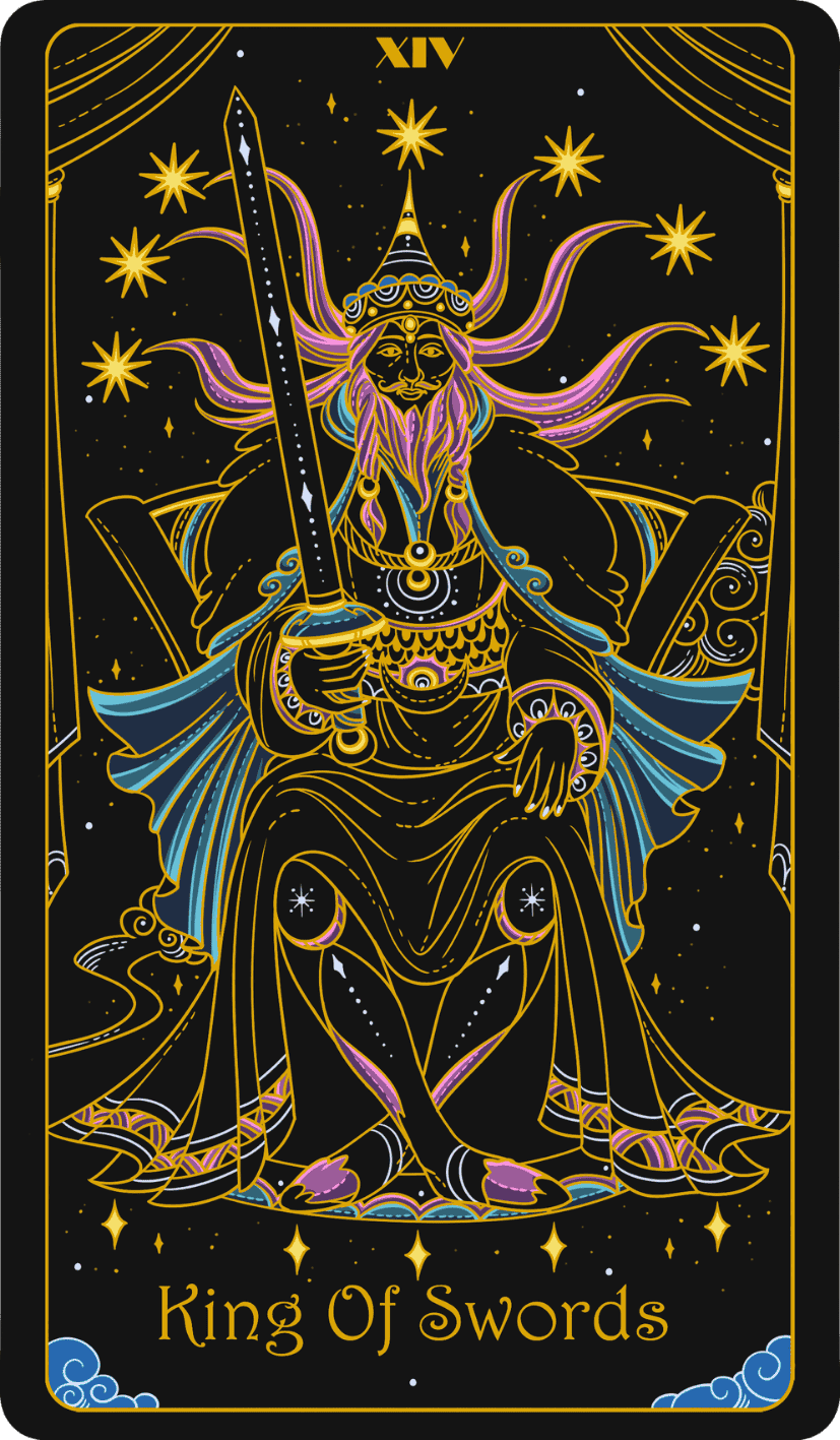 king of swords upright