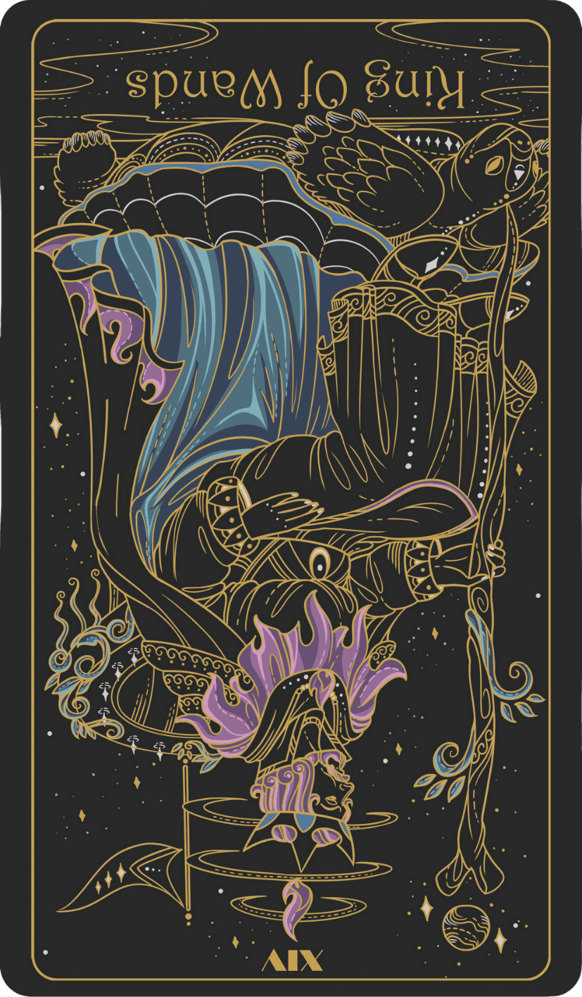king of wands reversed