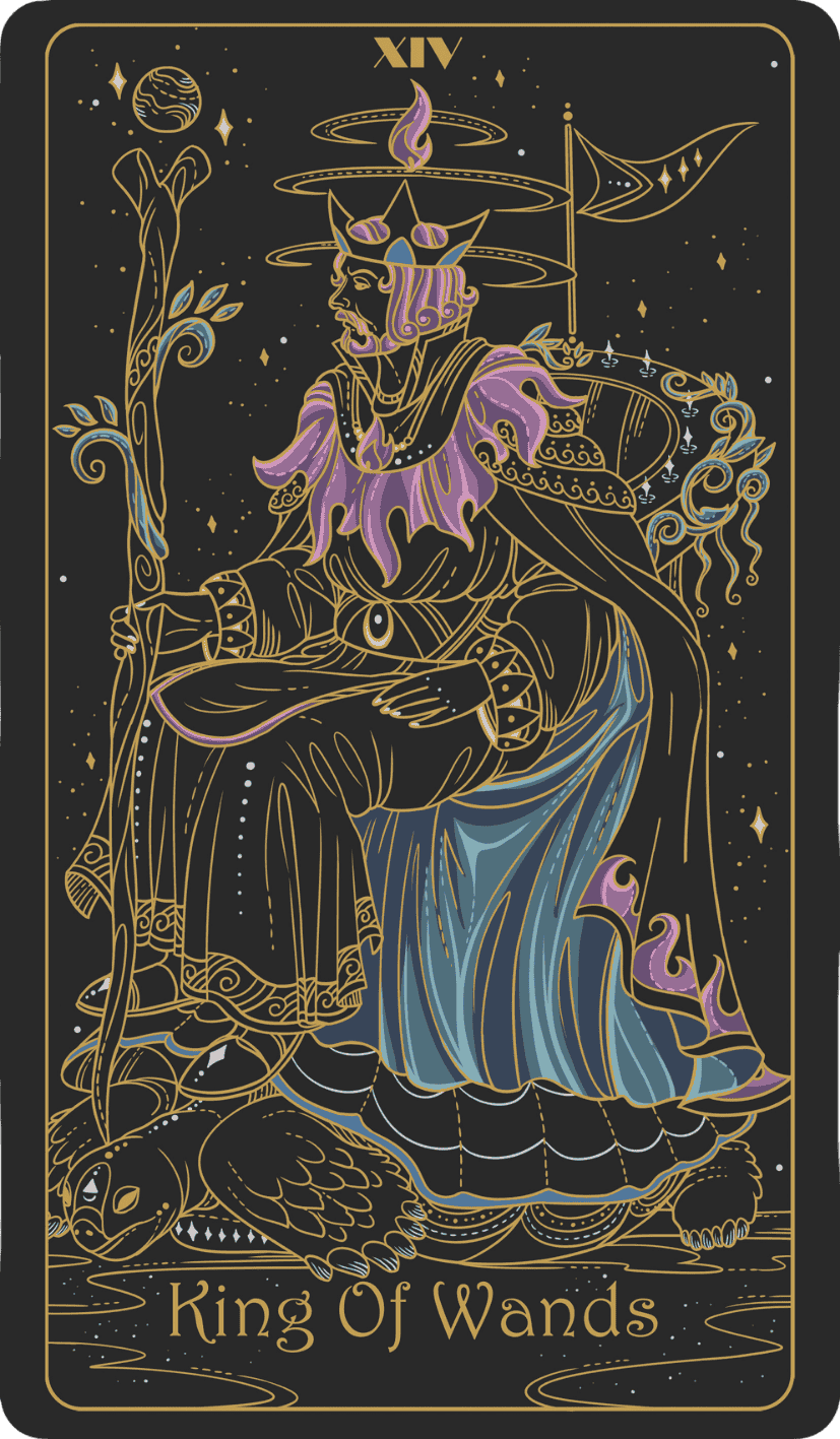 king of wands upright