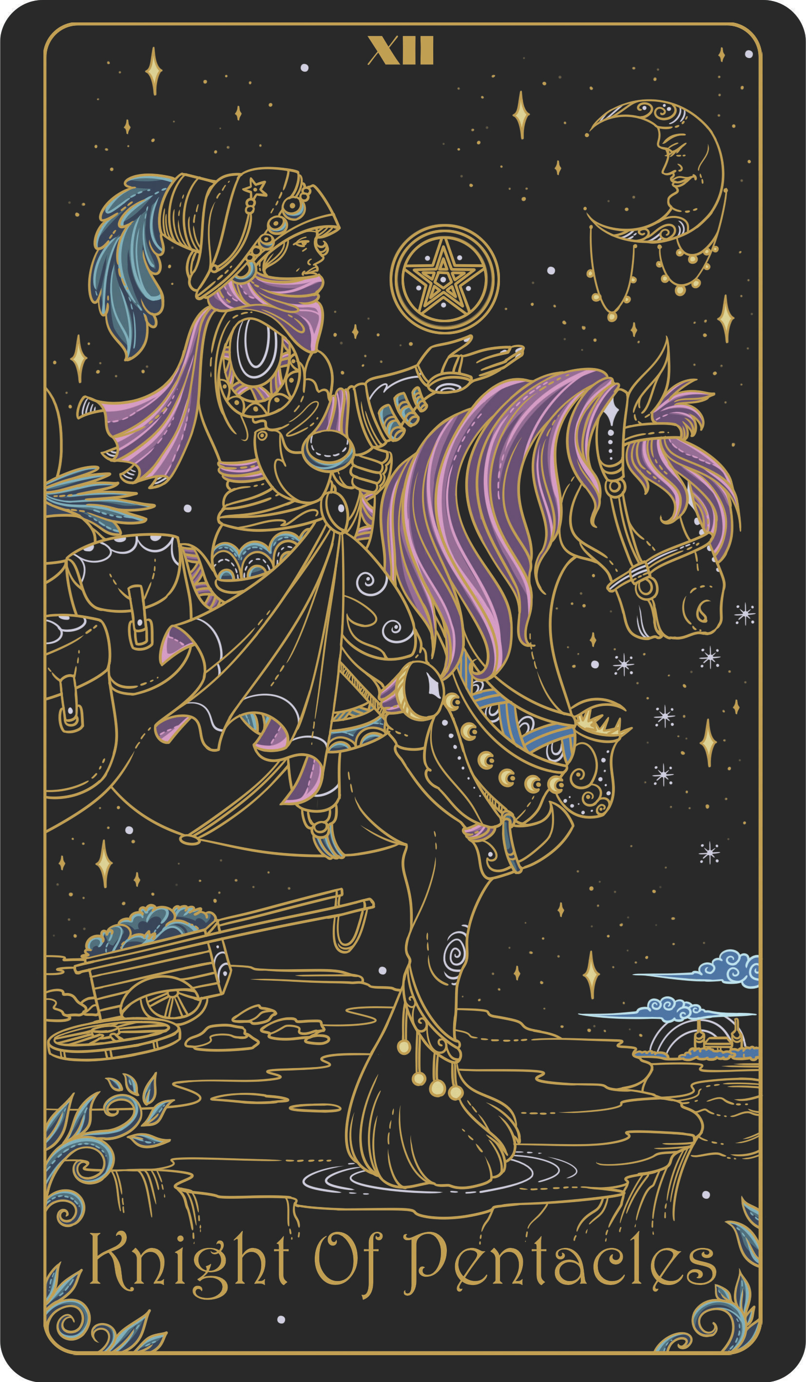 knight of pentacles upright