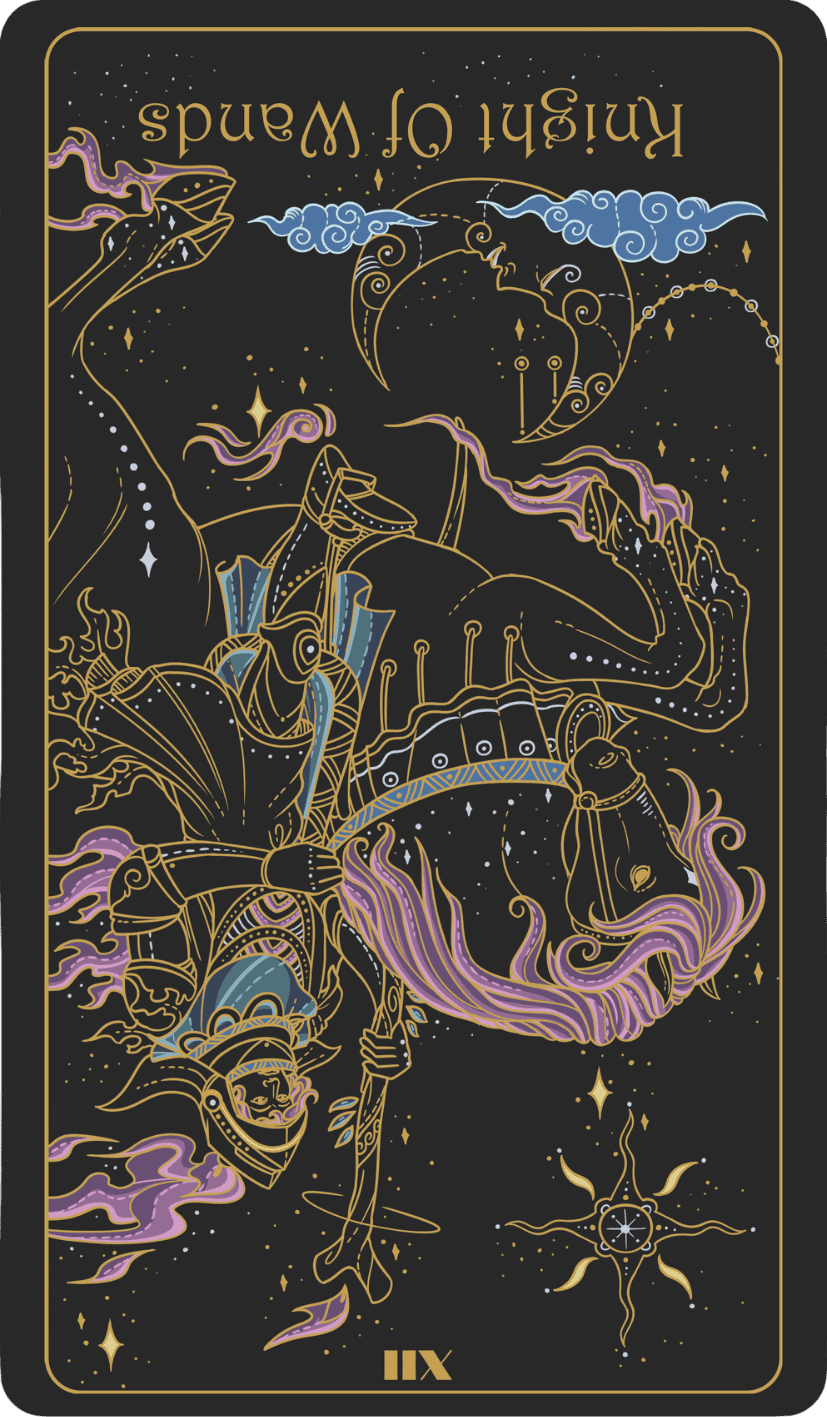 knight of wands reversed