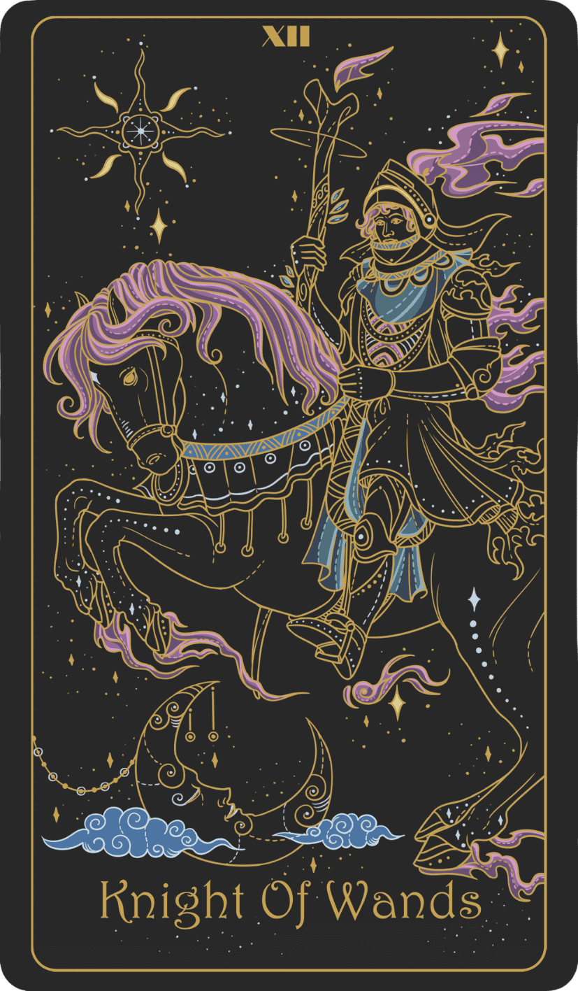 knight of wands upright