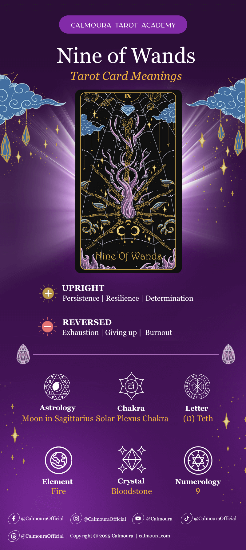 nine of wands cheat sheet