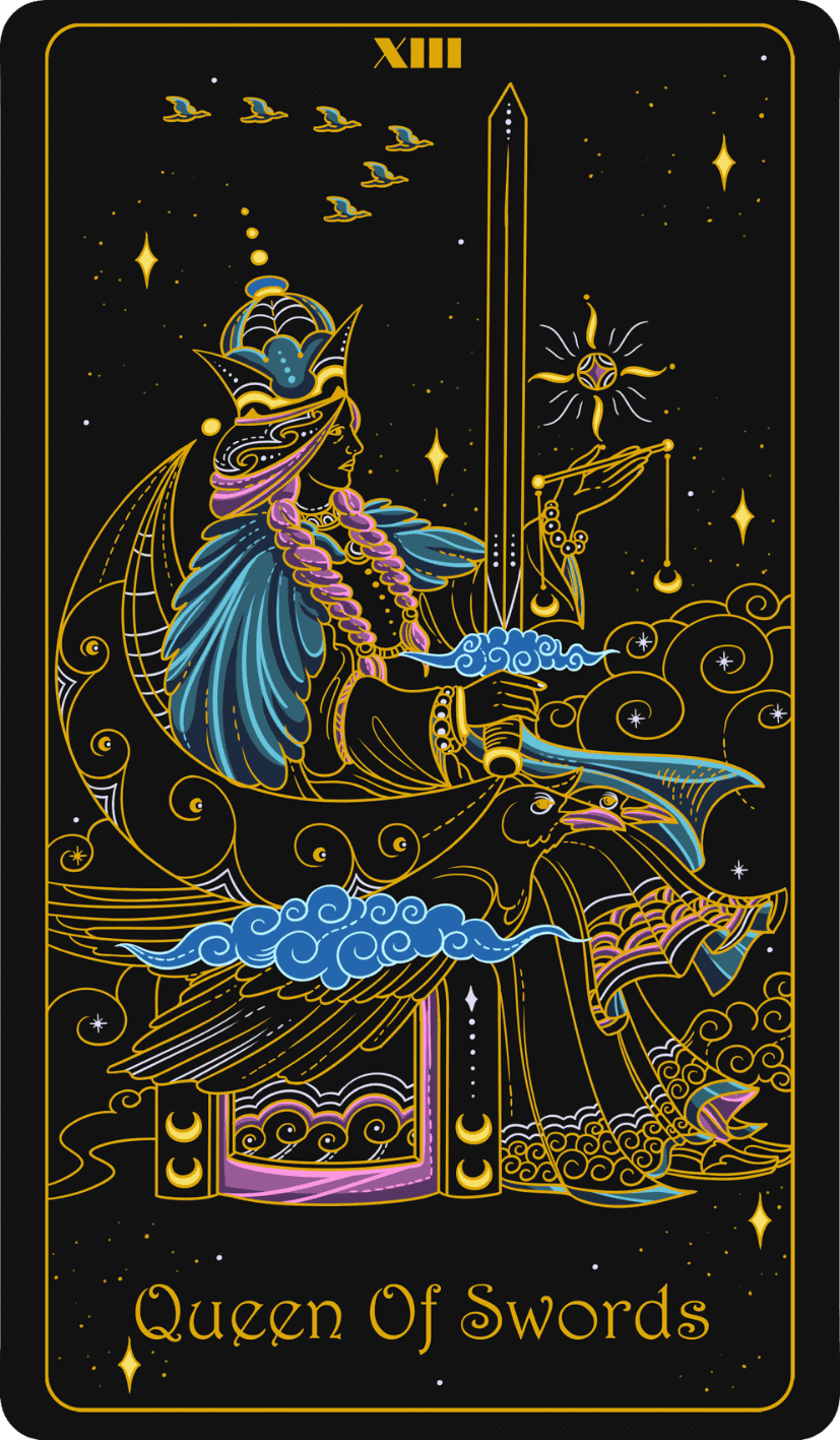 queen of swords upright
