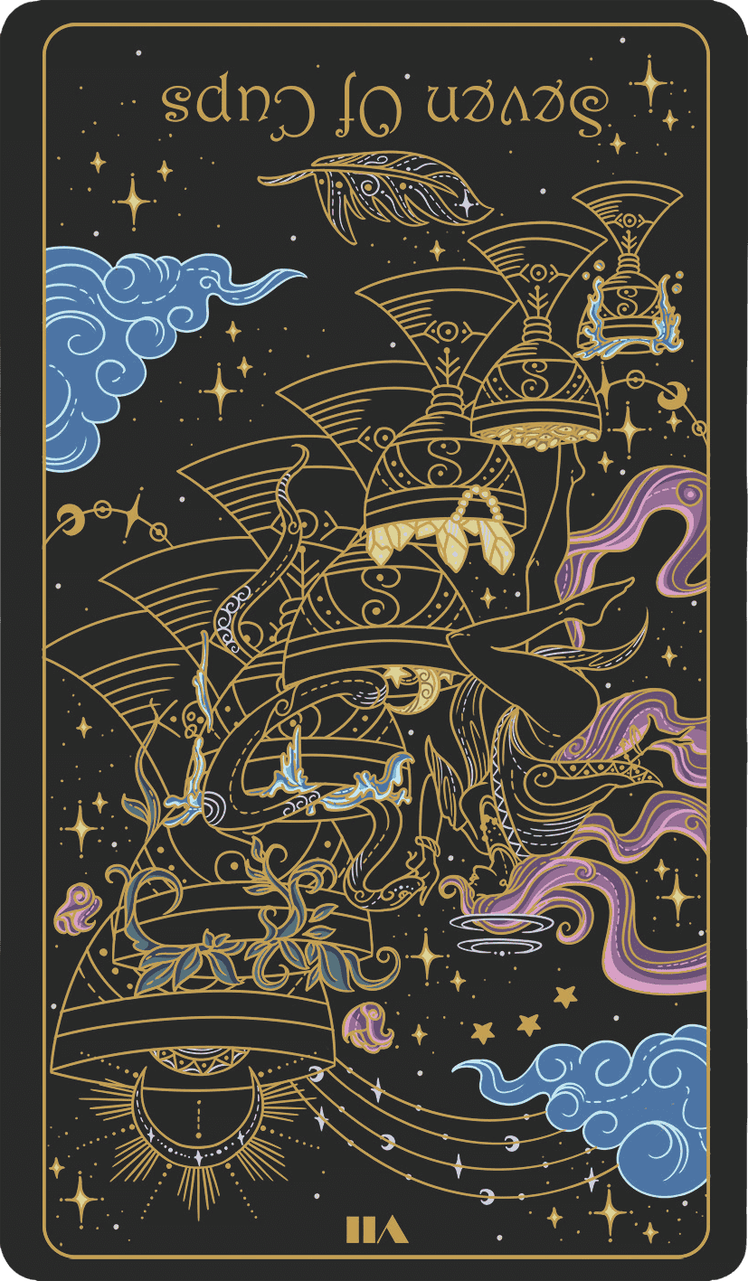 seven of cups reversed