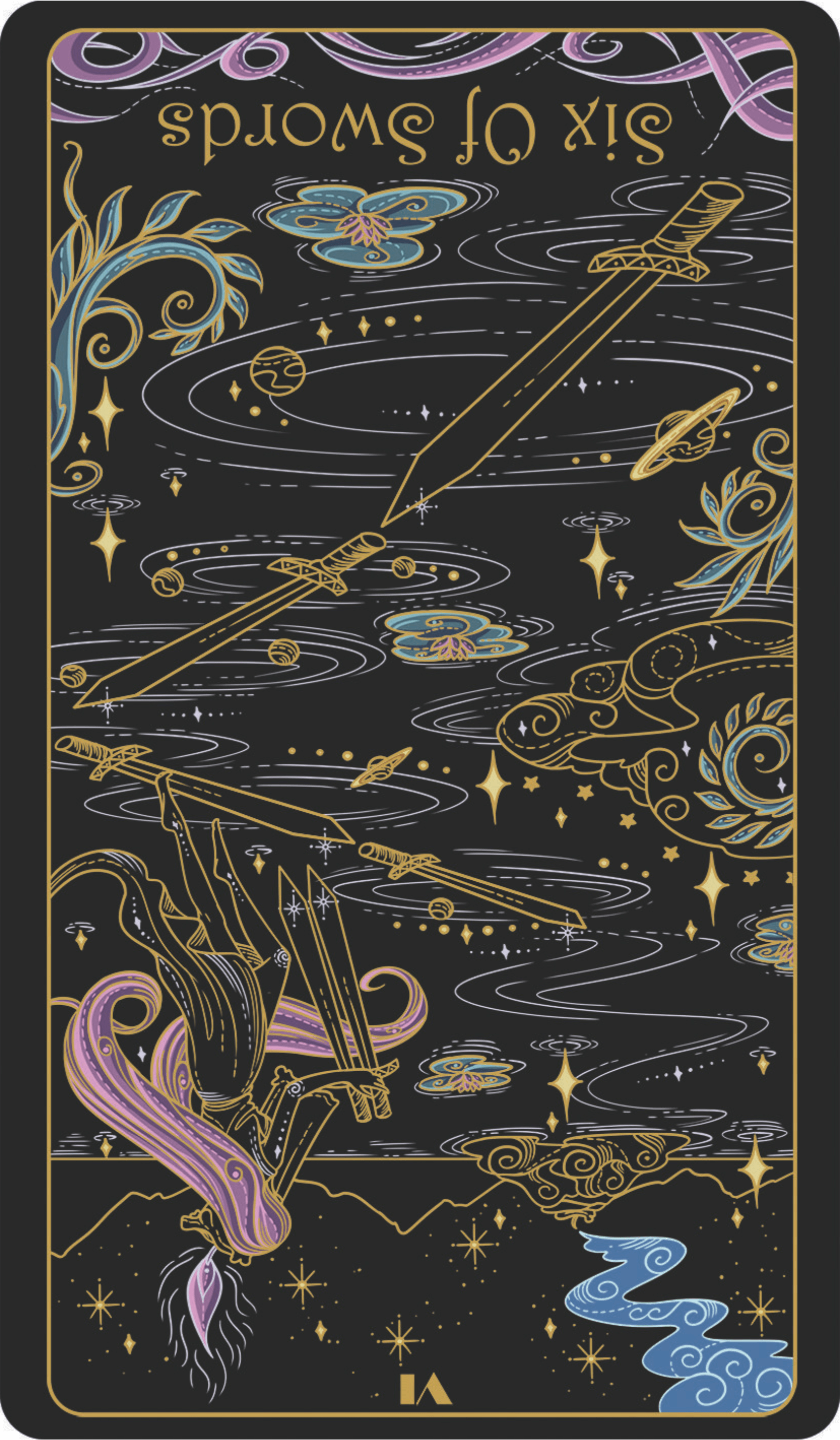six of swords reversed