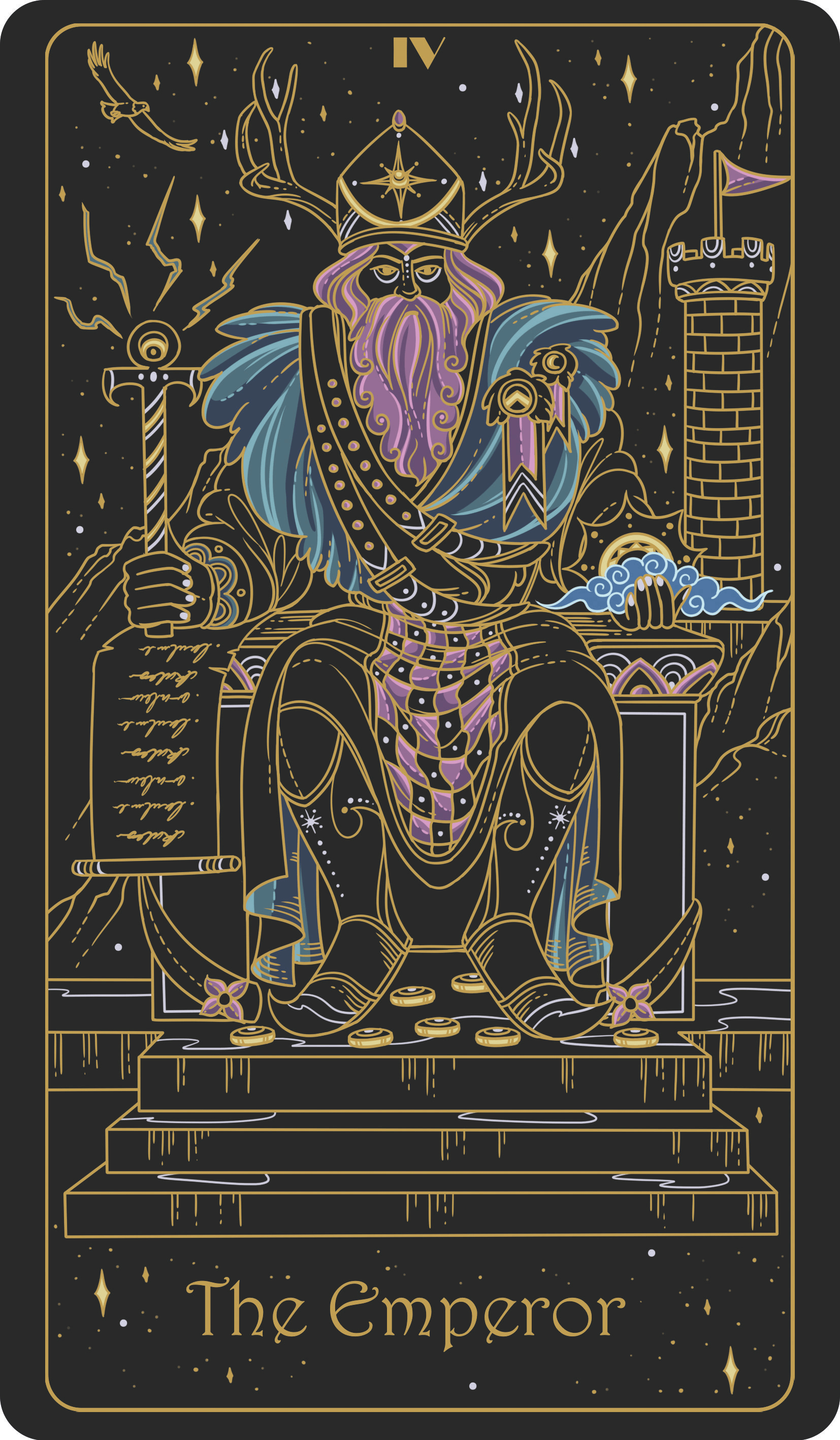 the emperor upright