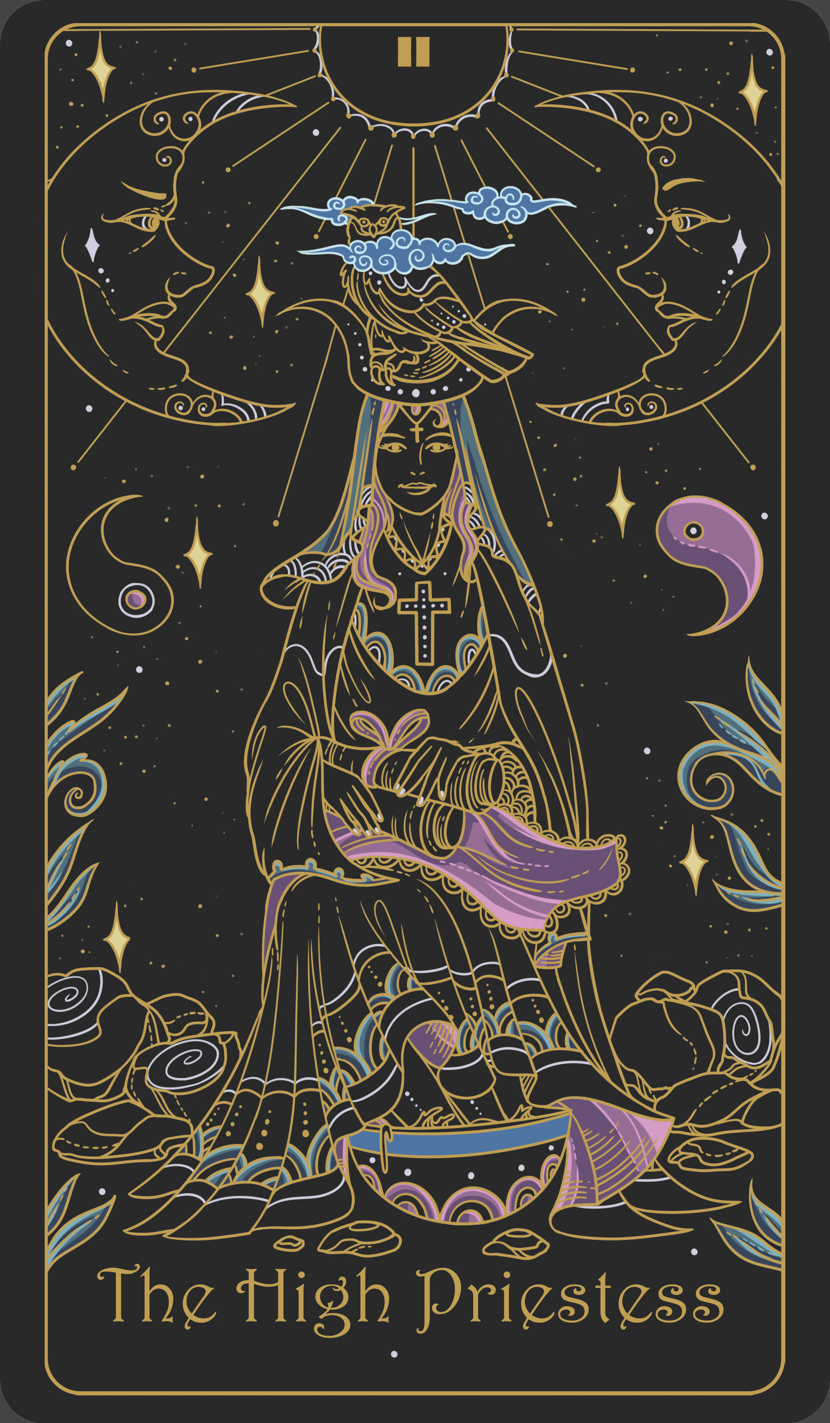 the high priestess upright