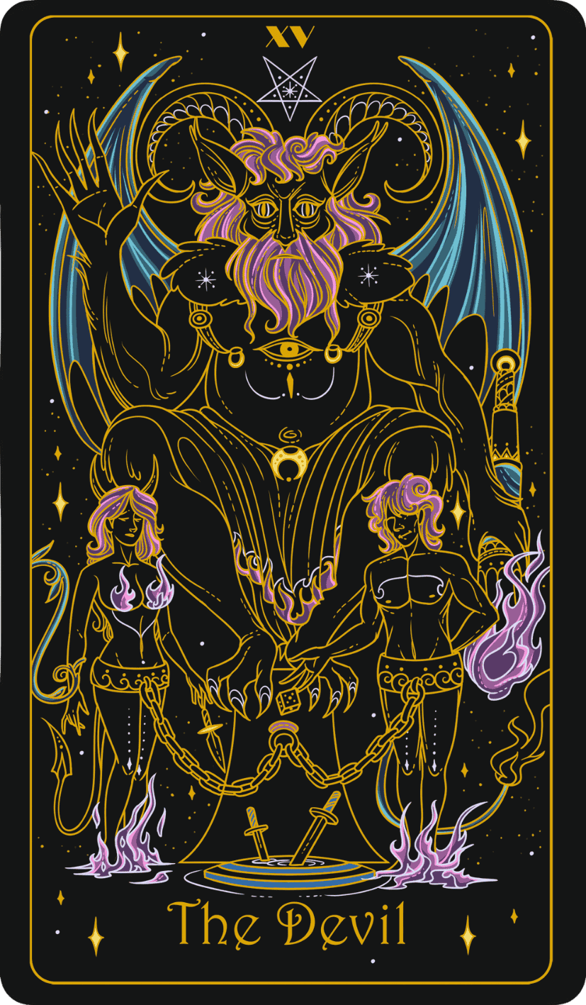 the devil upright
