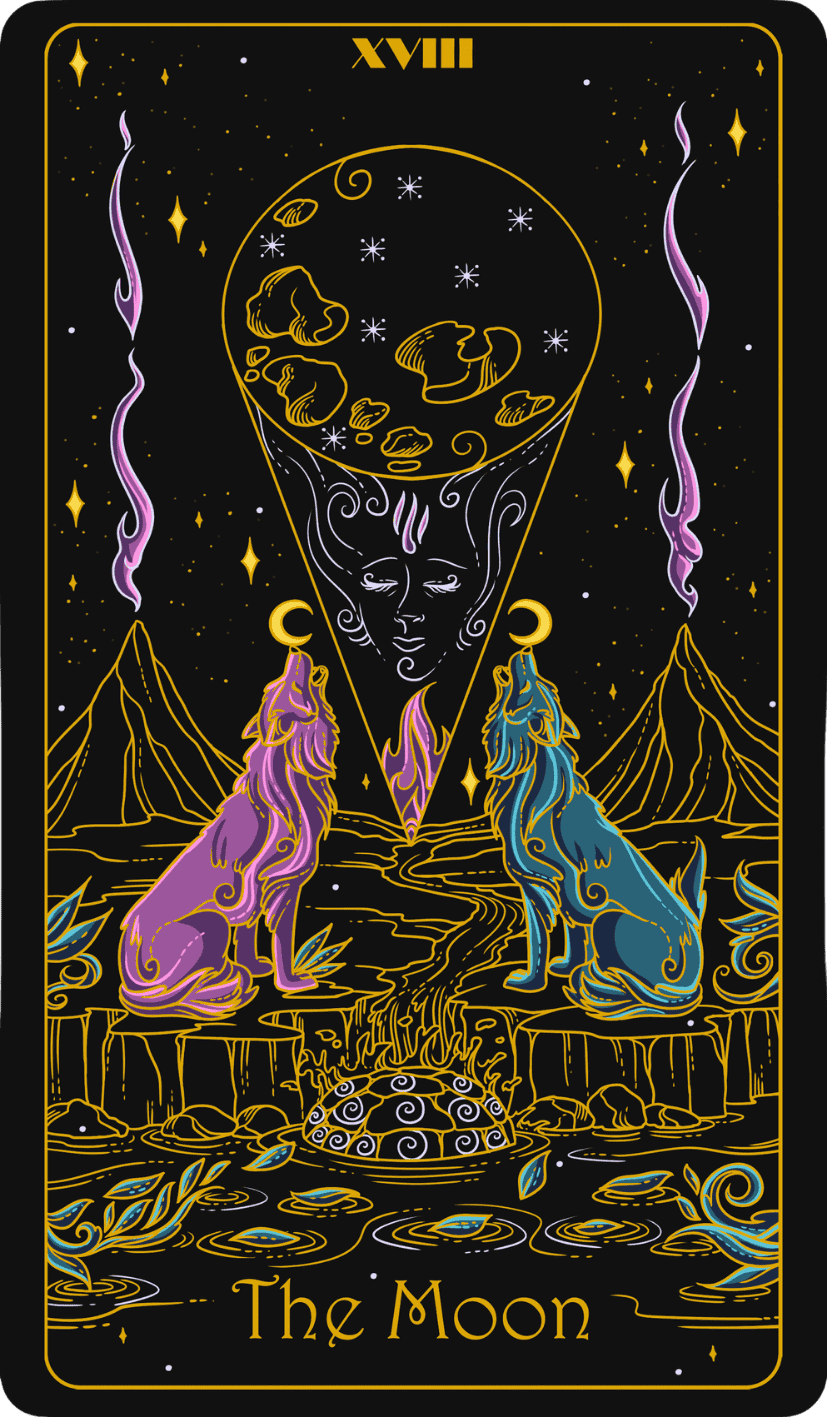 the moon upright
