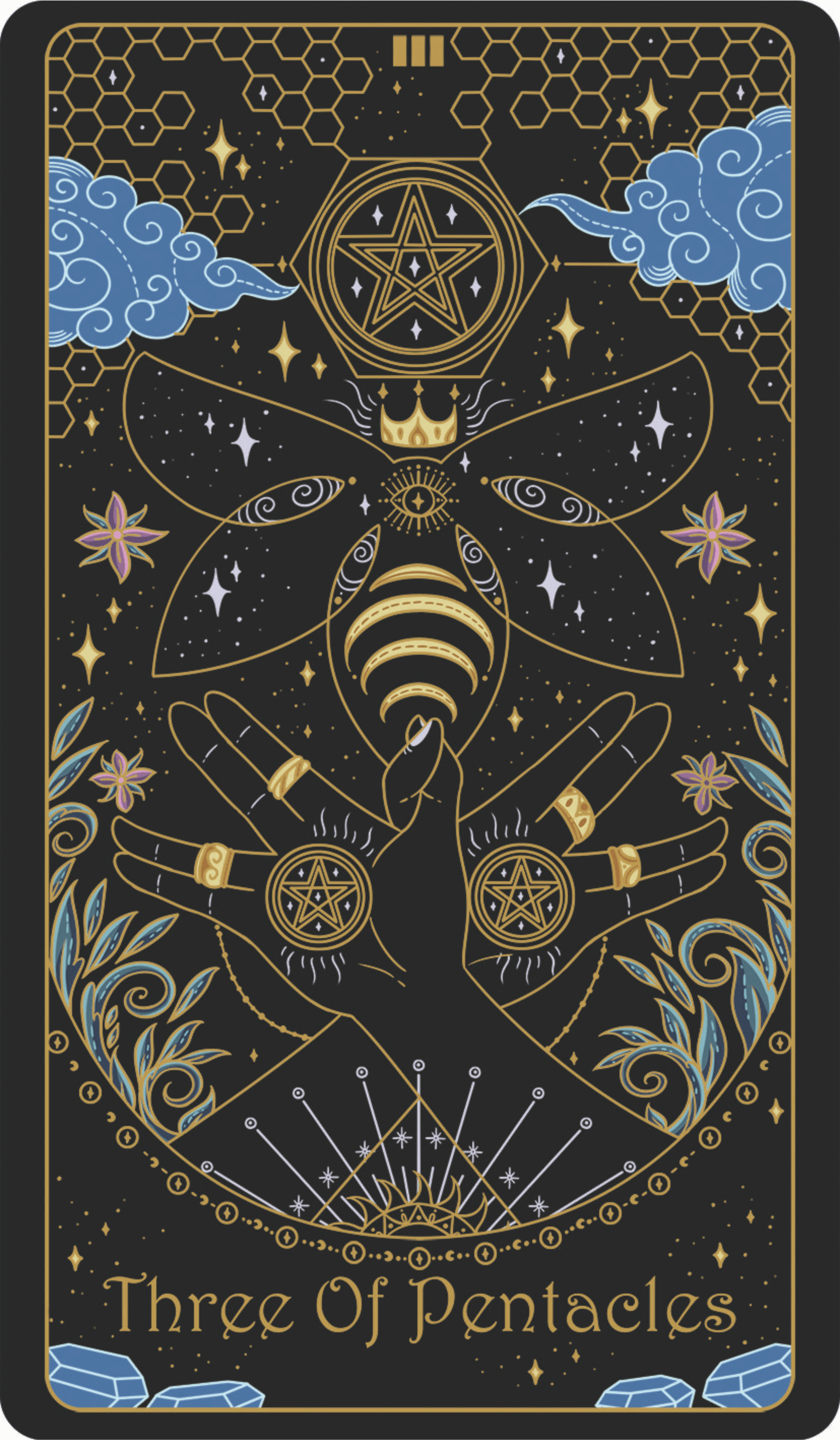 three of pentacles upright
