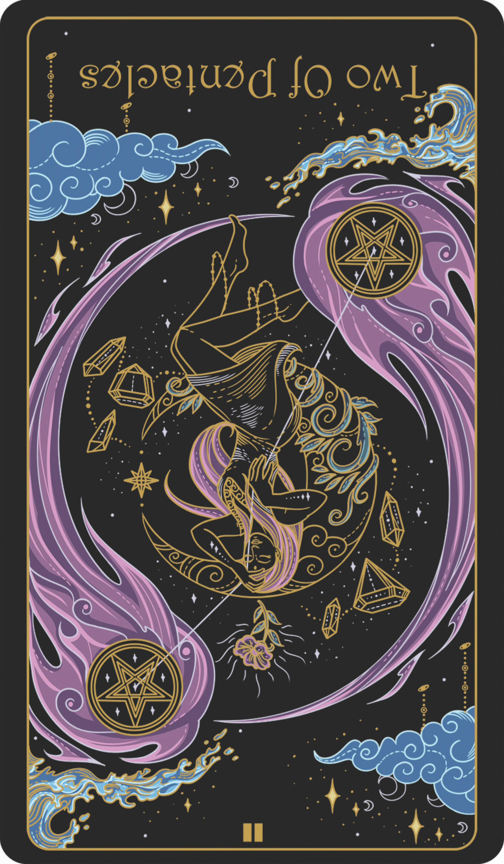 two of pentacles reversed