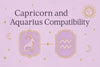 Capricorn and Aquarius Compatibility