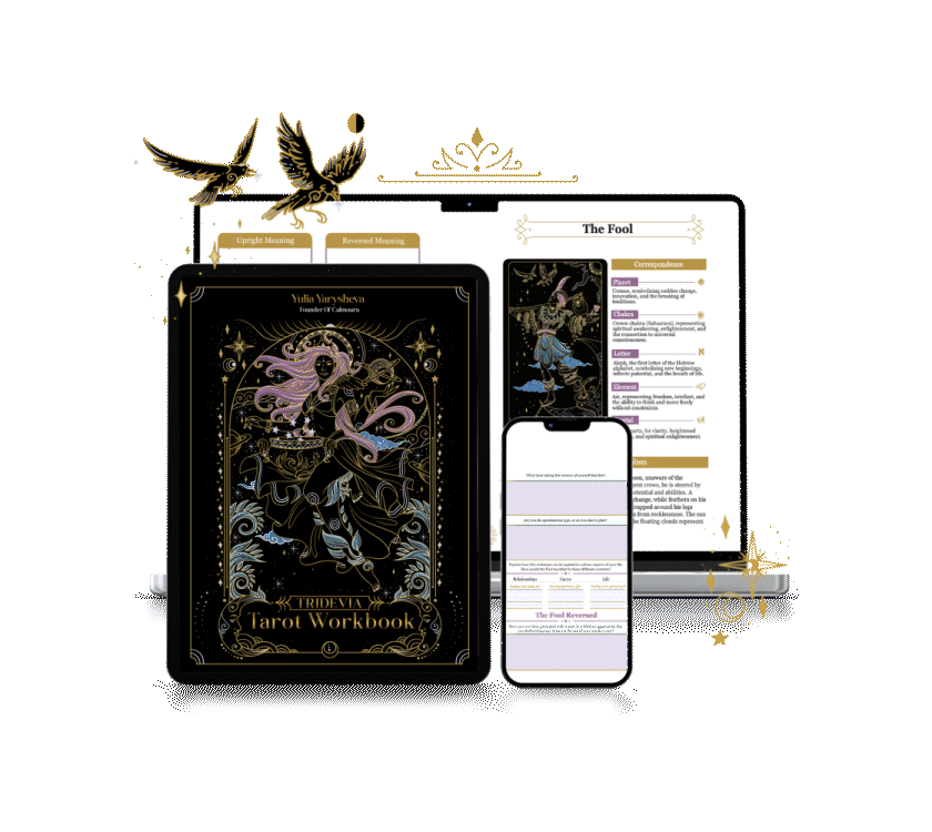 The Digital Tarot Card Meanings Workbook [300+ pages]
