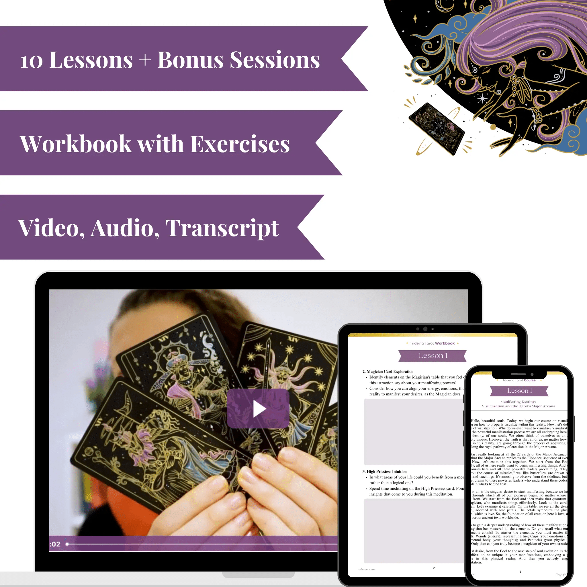 Calmoura Digital Training Yourself to Visualize Anything with Tarot Cards - Proven Technology to Manifest Anything in Your Life