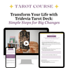 Calmoura Digital Transform Your Life with Tridevia Tarot Deck (Simple Steps for Big Changes)