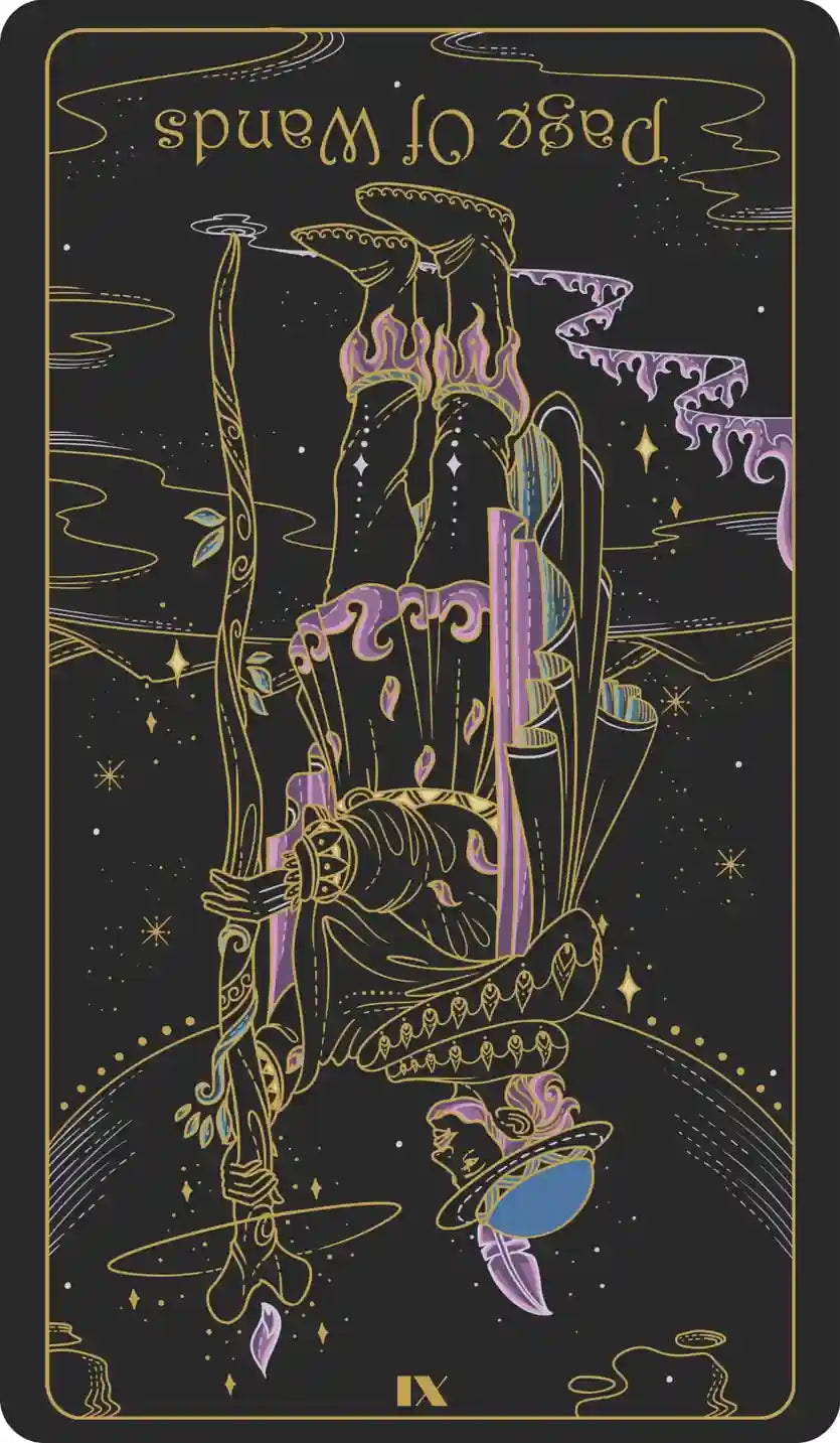 page of wands reversed