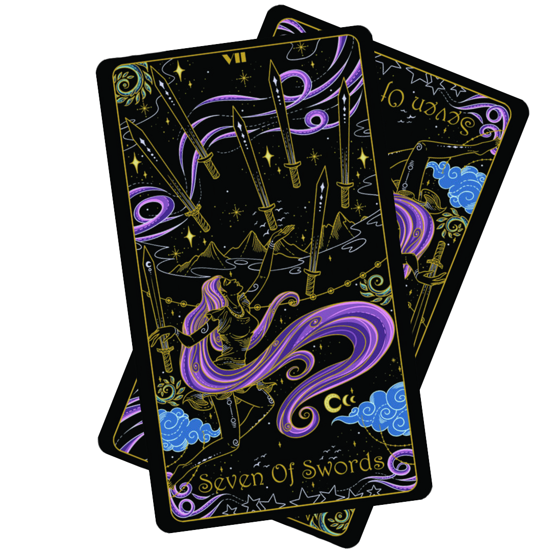 seven of swords is a minor arcana card