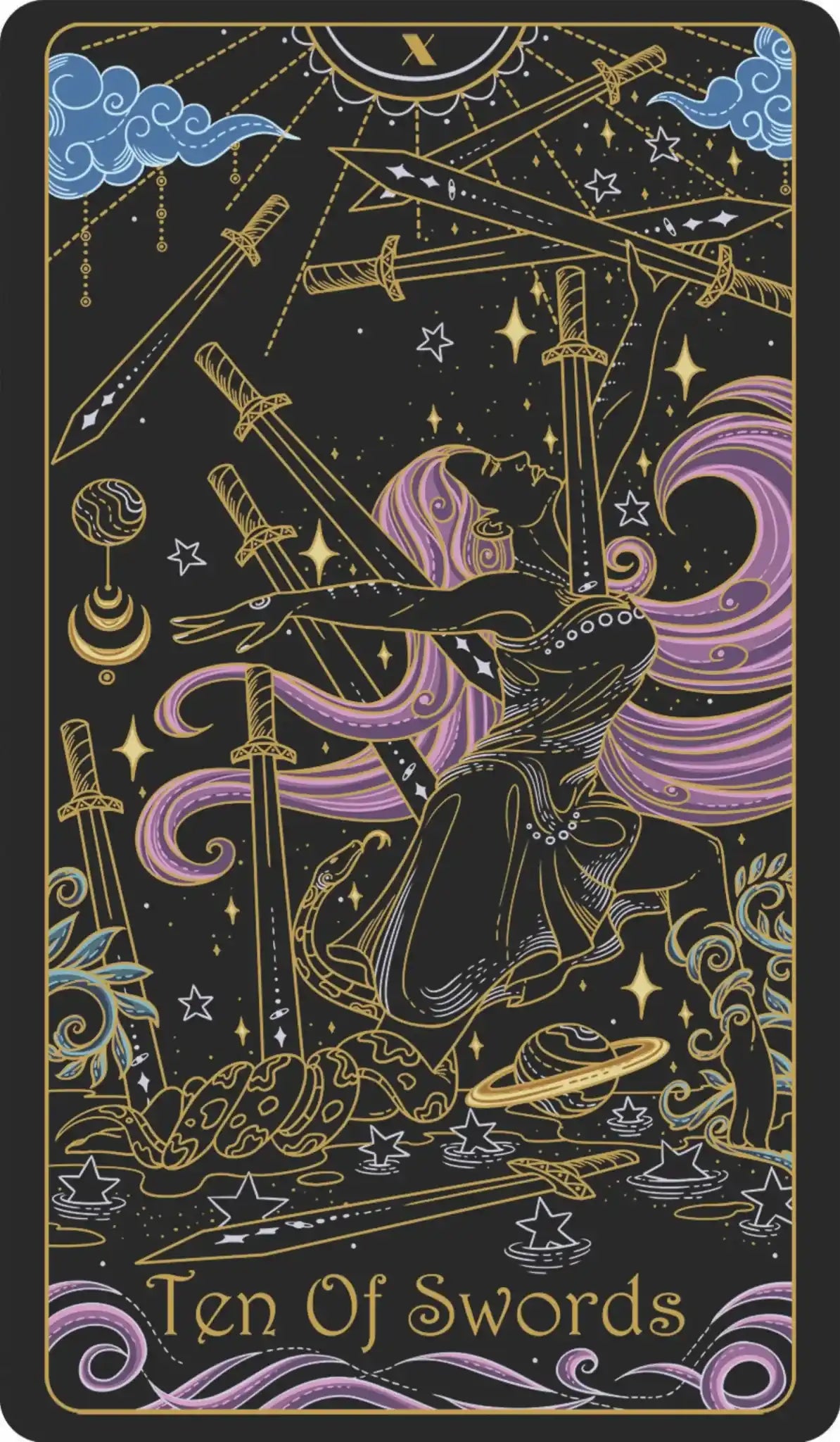 ten of swords upright