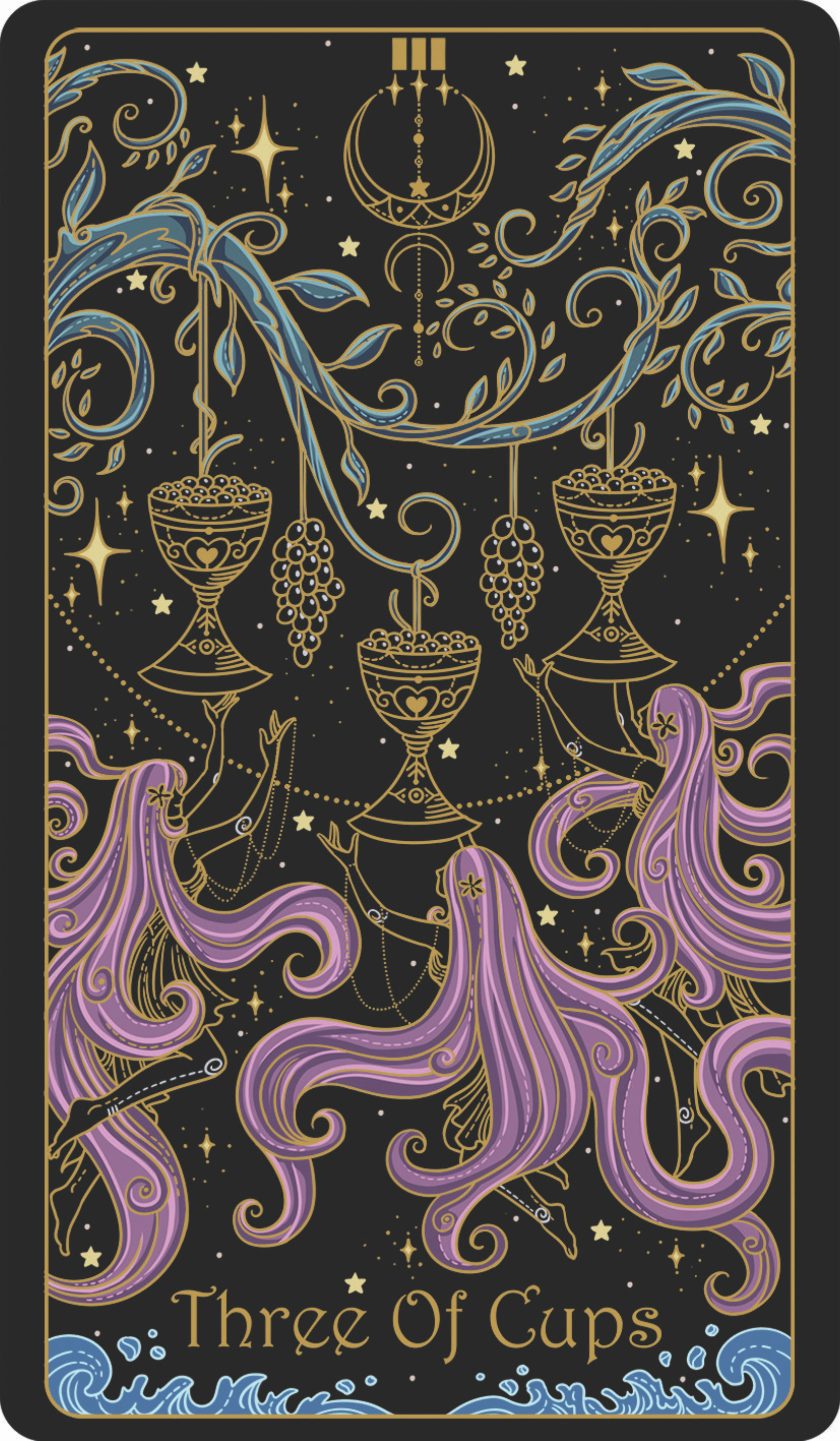 Three Of Cups Tarot Card Meaning Celebration Friendship Three Of Cups Tarot Card Meaning Celebration Friendship